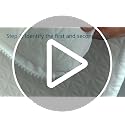 Shinnwa 23.5 x 18.8 x 8 Inch Convertible Knee Pillow with Dual-Layer Memory Foam for Back Pain Relief