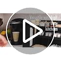 Large Countertop Coffee Station Organizer with 14 Compartments - Black
