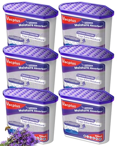 Vacplus Moisture Absorber Lavender 16 OZ - Strong Dehumidifier for Home & Closet