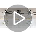 52-Inch Ceiling Fan with Lights and Remote Control - Brown, Flush Mount, 6 Speeds
