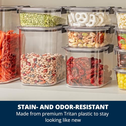 Assorted Sizes Pantry Food Storage Containers Set - 20 Piece Airtight and Clear