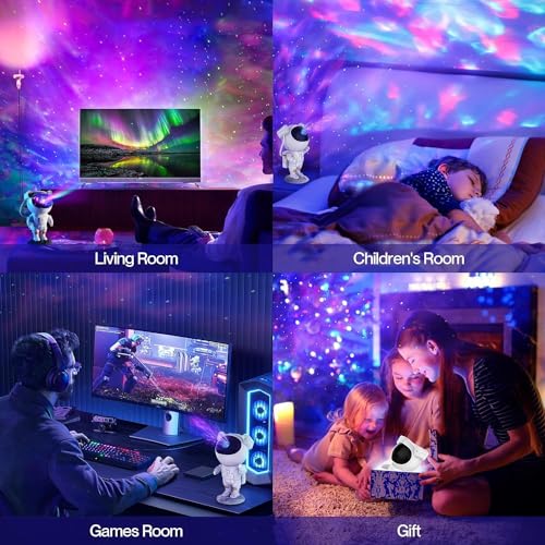 Astronaut Space Projector, 360¡ÆAdjustable Galaxy Star Night Light Bedroom and Ceiling Projector, Best Gifts for Christmas, Birthdays, Valentine's Day