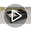 Sweetcrispy Black 6-Cube Storage Organizer - Modular Bookcase Shelf, Deep Black, 36"L