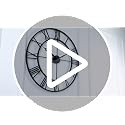 Black Roman Numeral 30 Inch Wall Clock - Large Heavy Metal Industrial Decor