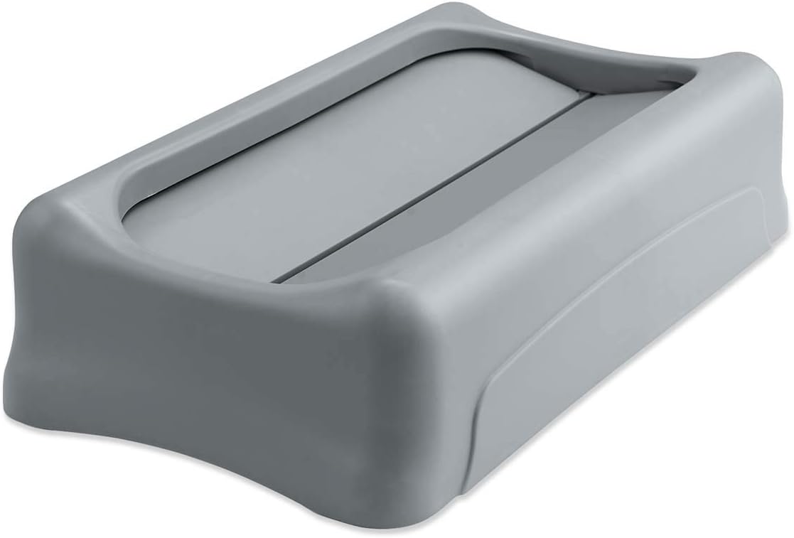 Rubbermaid Commercial, RCP267360GY, Slim Jim Container Swing Lid, 1 Each, Gray