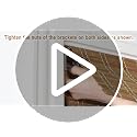 LazBlinds No Drill Bamboo Roman Shades 46.5" W x 48" H Eastfield Teak Light Filtering