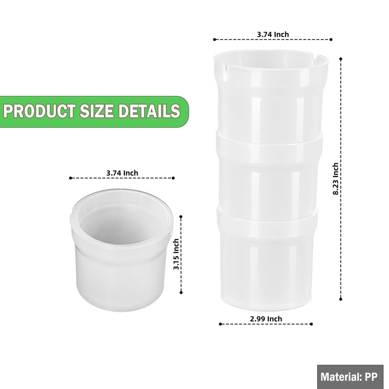 Runspich Pastry Piping Bag Holder Stand for Filling, Translucent Clear Plastic Cream Icing Bag Rack, Cake Decorating Tools (1 Pcs)