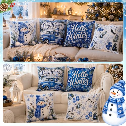 Festive 16-Pack Seasonal Pillow Covers 18x18 Inches - Halloween, Christmas, Fall & Winter Decor