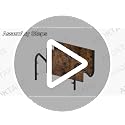 Wooden S-Shaped Shoe Rack for Entryway Closet - Rustic 11.81x25.78x15.86 Inches