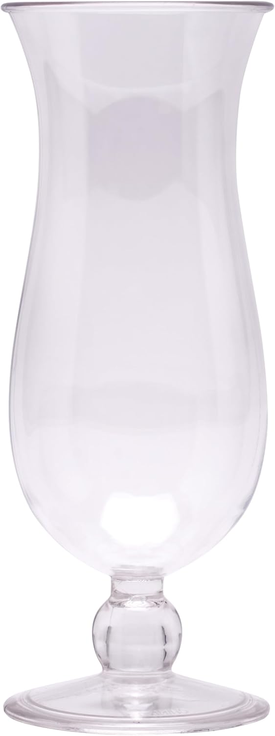 G.E.T. HUR-1-CL Carefree Shatterproof Cocktail/Hurricanes Glasses, 15 oz set of 12.