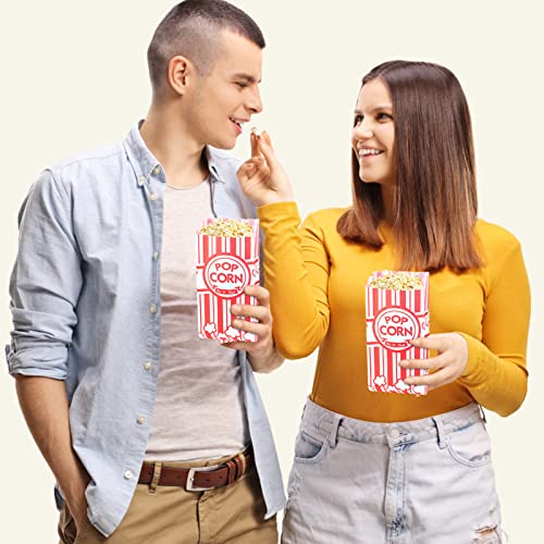 Essenya 202 Pcs Popcorn Bags Set with Scoop & Salt Shaker for Movie Night