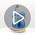 Coastal Claus Hand-Crafted European Glass Christmas Ornament by Christopher Radko (Poland)