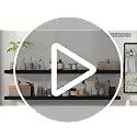 Floating Wall Shelves - Walnut, 48x9.25 Inches, 1 Piece - Modern Wall Storage