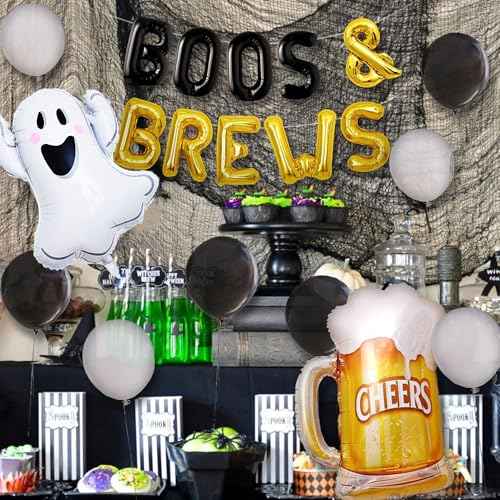 Halloween Baby Shower Decorations Boos & Brews Halloween Decorations Witch halloween Gender Reveal Decoration Gender Reveal Party decorations