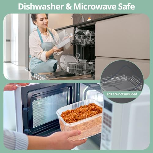 8 Pack Food Storage Containers with Removable Colanders - Airtight Fridge Organizer