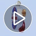 Old World Christmas Rock & Roll Tongue Glass Ornament for Christmas Tree - Handcrafted Music Keepsake