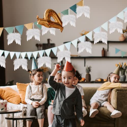 12Pcs Angel Wings Christmas Ornaments Mini Angel Feather Hanging Decor for Crafts Christmas Tree Xmas Party DIY Decorations White