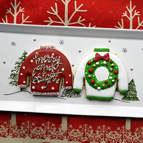 Sweet Cookie Crumbs Christmas Sweater Cookie Cutter - Dishwasher Safe, Stainless Steel, Variation: 1