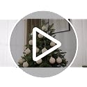 Hollowfly 16 Pcs 2.36 Inch Wool White Glass Ball Christmas Tree