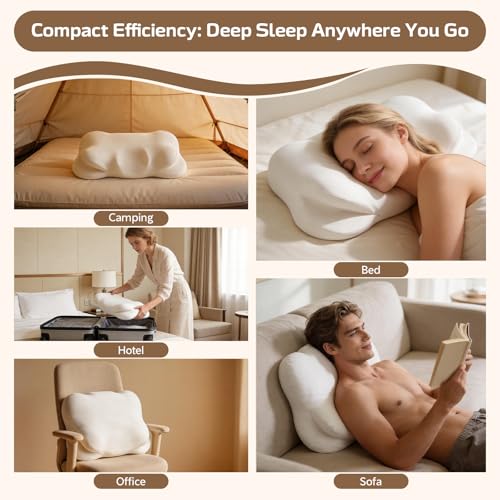 Ergonomic Memory Foam Cervical Pillow with Cooling Cover - Side & Back Sleep Support