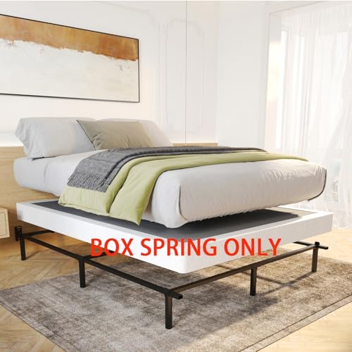 Queen Size 5 Inch Metal Box Spring Bed Base - Durable Steel Support