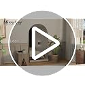 Full Length Arched Floor Mirror 64 x 21 Inches Black Standing Wall Mount
