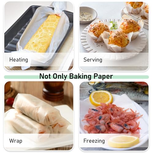 EcoDispose 1000 Pcs Precut Parchment Paper Baking Sheets, 16-3/8" x
