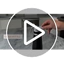 EurKitchen Stainless Steel Black Whipped Cream Dispenser for Culinary Use