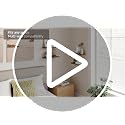 BAYKA Black Floating Shelves Set of 3 22.5in Wall Mount Storage & Decor