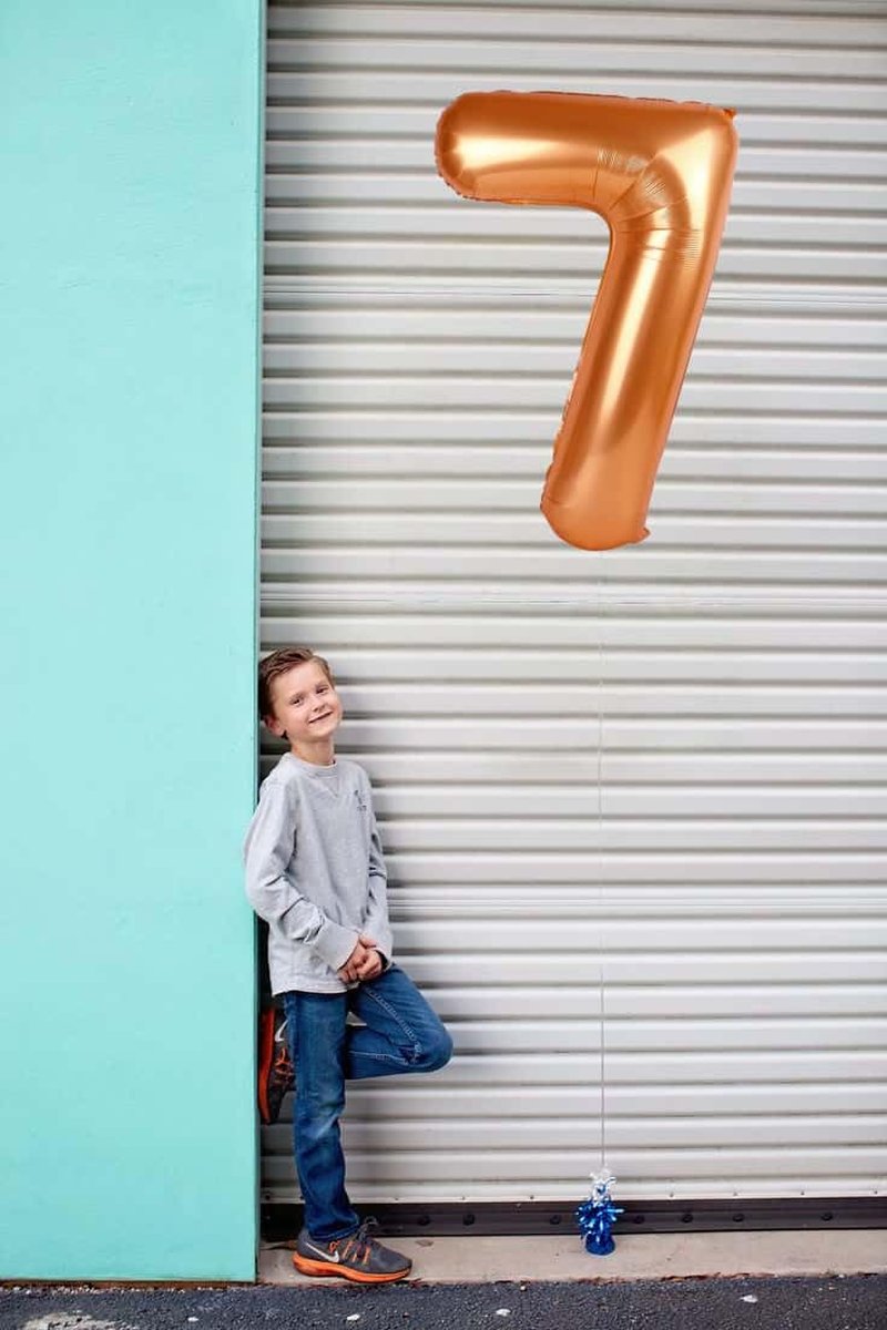 Orange Number 9 Balloon 40 Inch, 9th Birthday Party Decorations for Children, Giant 9 Foil Balloon for Party Supplies