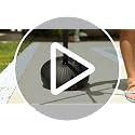 Medium Solar Light Pool Towel Rack with Wheels & Water Base - Adjustable