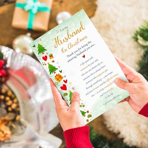 Beixian Husband Christmas Card BX300 - Romantic Holiday Greeting for Men