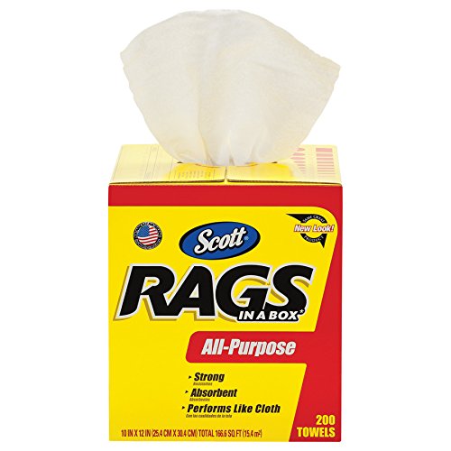 Kimberly-Clark Professional White Paper Rags in a Box, Absorbent & Durable