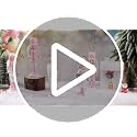 Jetec 10 Pcs Cute Christmas Nutcracker Ornaments - Pink Styles
