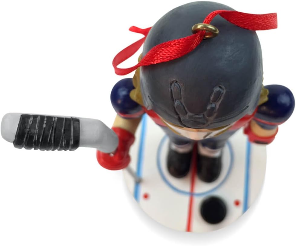 Hockey Nutcracker Christmas Ornament - Resin Sports Decor by ChalkTalkSPORTS