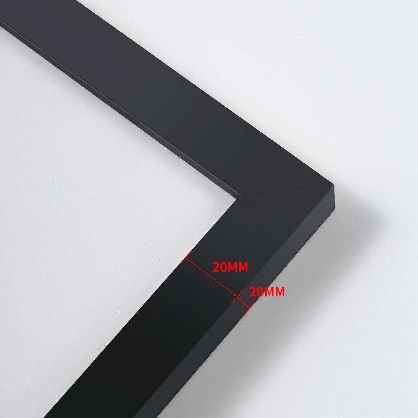 wyooxoo 20x20 Poster Frame Picture Frame Set of 3 Black Solid Wood with Plexiglass Gallery Wall Frame for Photos, Artworks, Posters,Puzzle