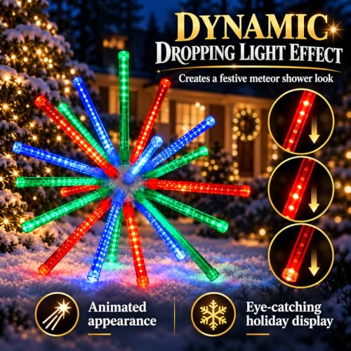 336 LED Meteor Burst Starburst 28 in Multicolor, Holiday Lights