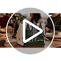 Bekecidi Christmas Tree Napkin Holder – Green Wooden Table Decor