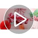 Candy Party Christmas Hanging Paper Fans – Easy Joy Candy Ornament for Ceiling Décor (Variation: Candy Party for Christmas)