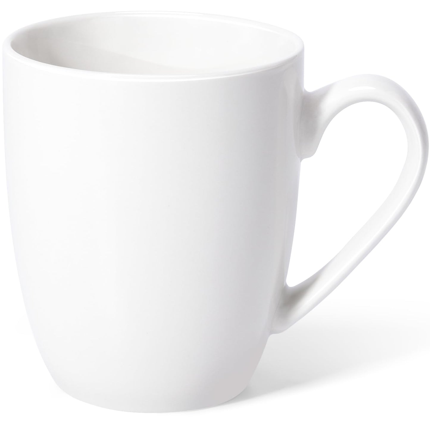 Urbanstrive 16 oz Large Coffee Mugs Set of 4 Ceramic Coffee Mug White Coffee Cups Tea Cups Idea Gift for Women Men House Warming Gifts New Home Office, White 4 Pack
