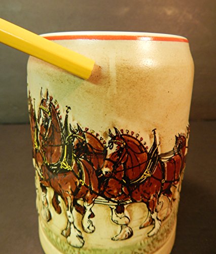 Budweiser 1980 CS19 Holiday Stein with Clydesdales – First in Series, 5"