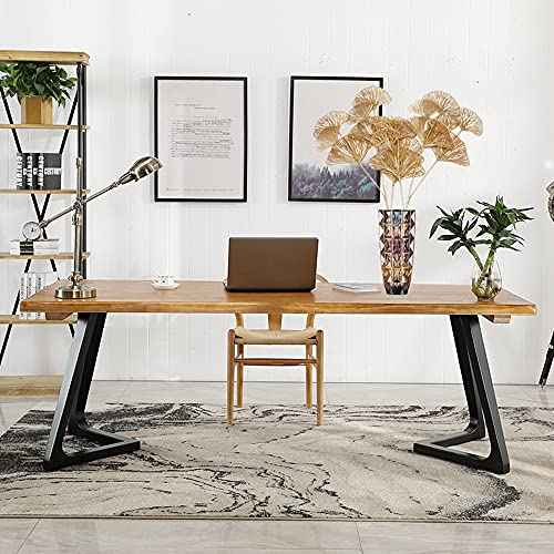 PASYOU Artificial Plants for Christmas Decor, Golden Plastic Grass Fake Shrubs Apricot Leaves Indoor Outdoor Home Garden Party Hotel Verandah Wedding Event Faux DIY Decoration - 26.8 Inch Gold 2 Pack