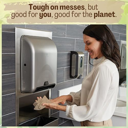 Brown Unbleached Recycled Paper Towels Bulk, 1250 Count, Multi-Fold for Kitchen & Bathroom