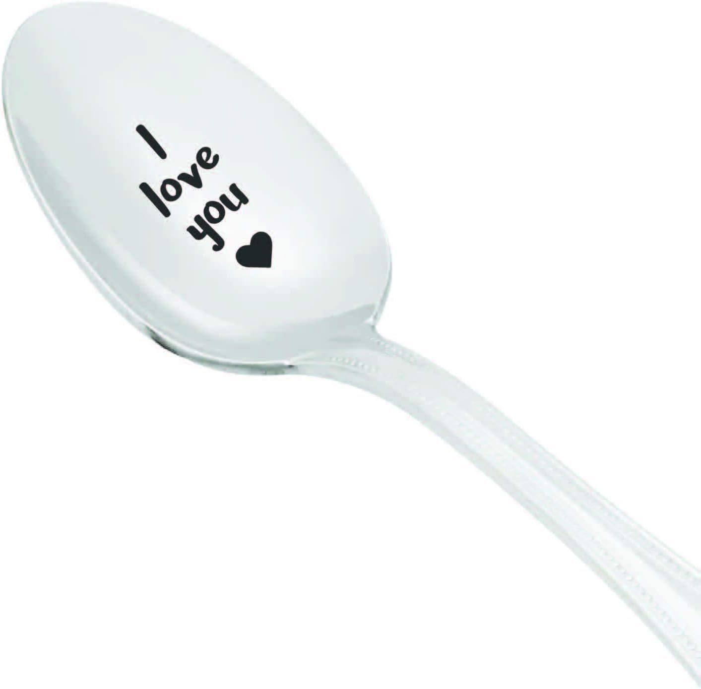 Engraved Spoon Gift for Couples - I Love You More | Perfect for Valentine's, Birthdays & Anniversaries