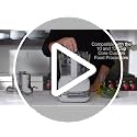 Mini Food Processor 4-Cup Chopper with Auto-Reversing Blade - White Stainless Steel