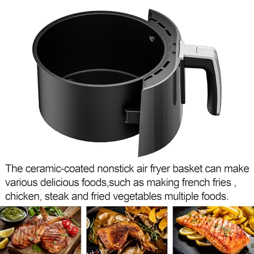 Ninja Air Fryer Basket & Crisper Plate Replacement Set 4QT Non-Stick