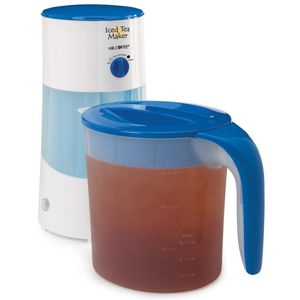 Mr. Coffee 3-Quart Iced Tea and Iced Coffee Maker, Blue