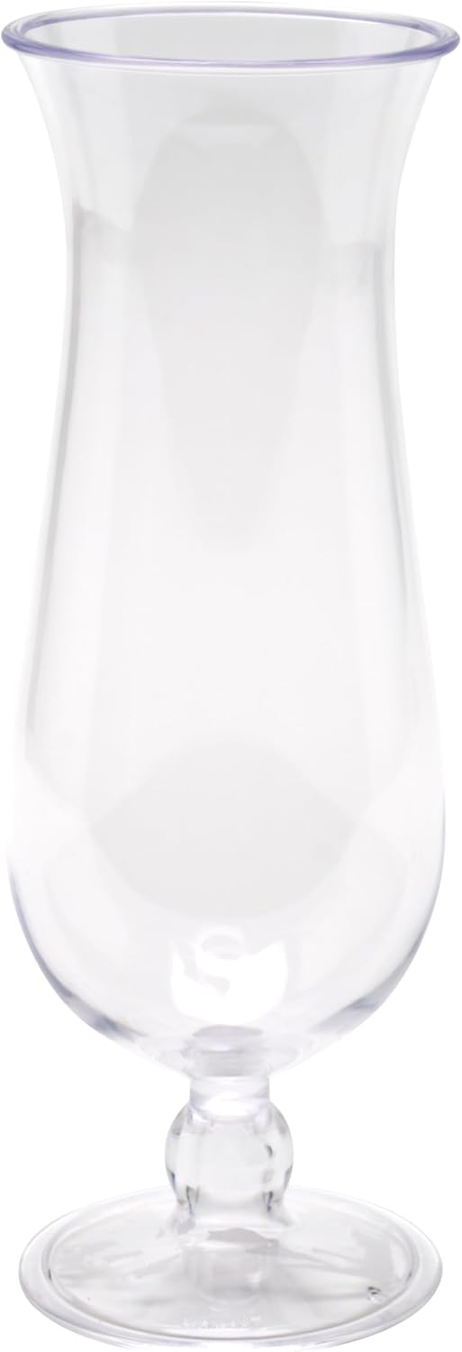 G.E.T. HUR-1-CL Carefree Shatterproof Cocktail/Hurricanes Glasses, 15 oz set of 12.