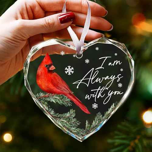 Cardinal Christmas Ornaments - Memorial Christmas Ornament for The Tree, Remembrance Gift, Sympathy Gift, Remembrance Gifts for Loss, Sympathy Gifts for Loss of Loved One, Unique Ornament Presents