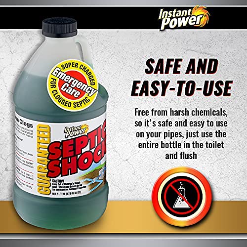 Instant Power Septic Shock Drain & Cesspool Cleaner 2L - 6 Pack